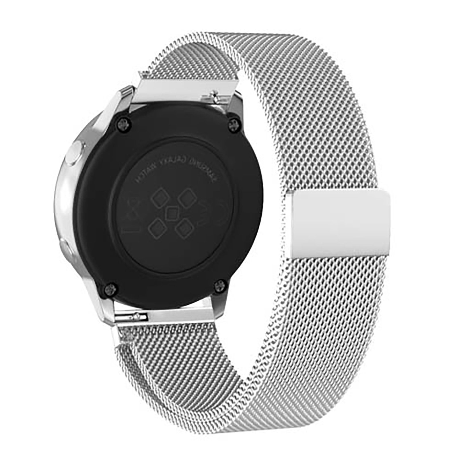 Curea metalica silver WatchBand™ Milanese Loop Samsung Huawei