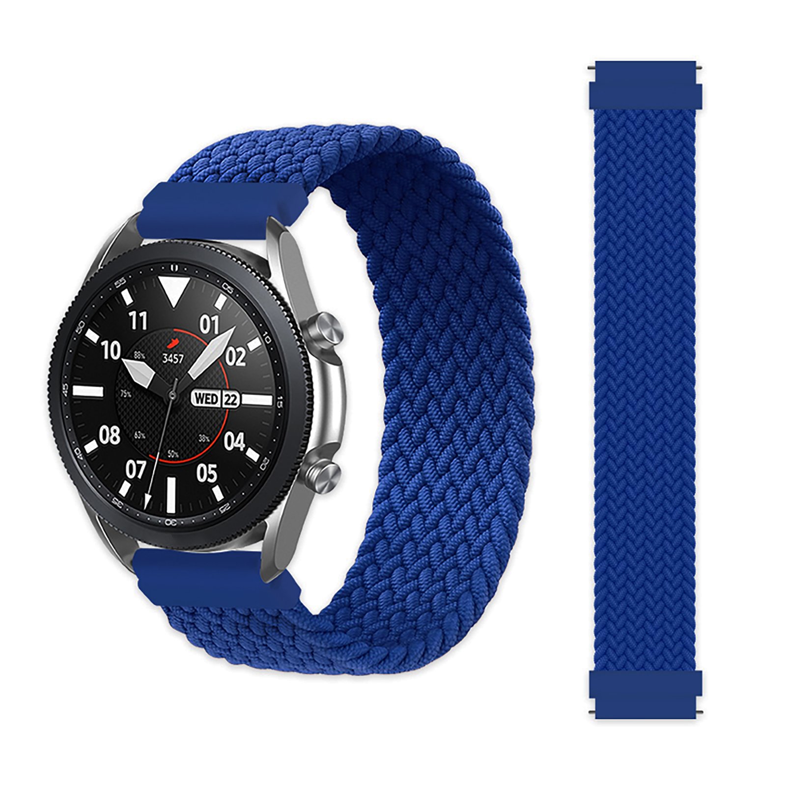 Curea din material textil WatchBand™ Braided Solo Loop Albastru