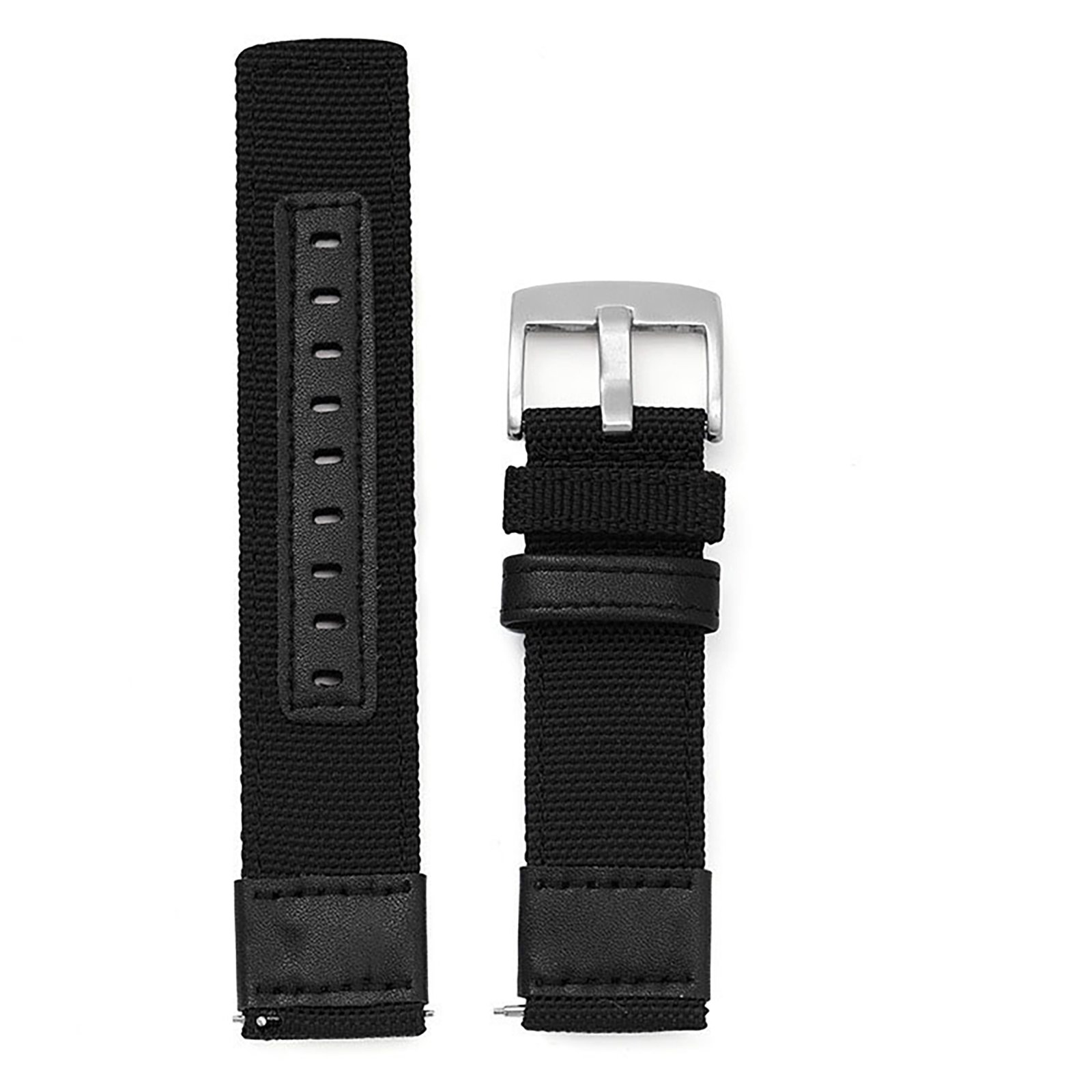 Curea din material textil neagra WatchBand™ Woven