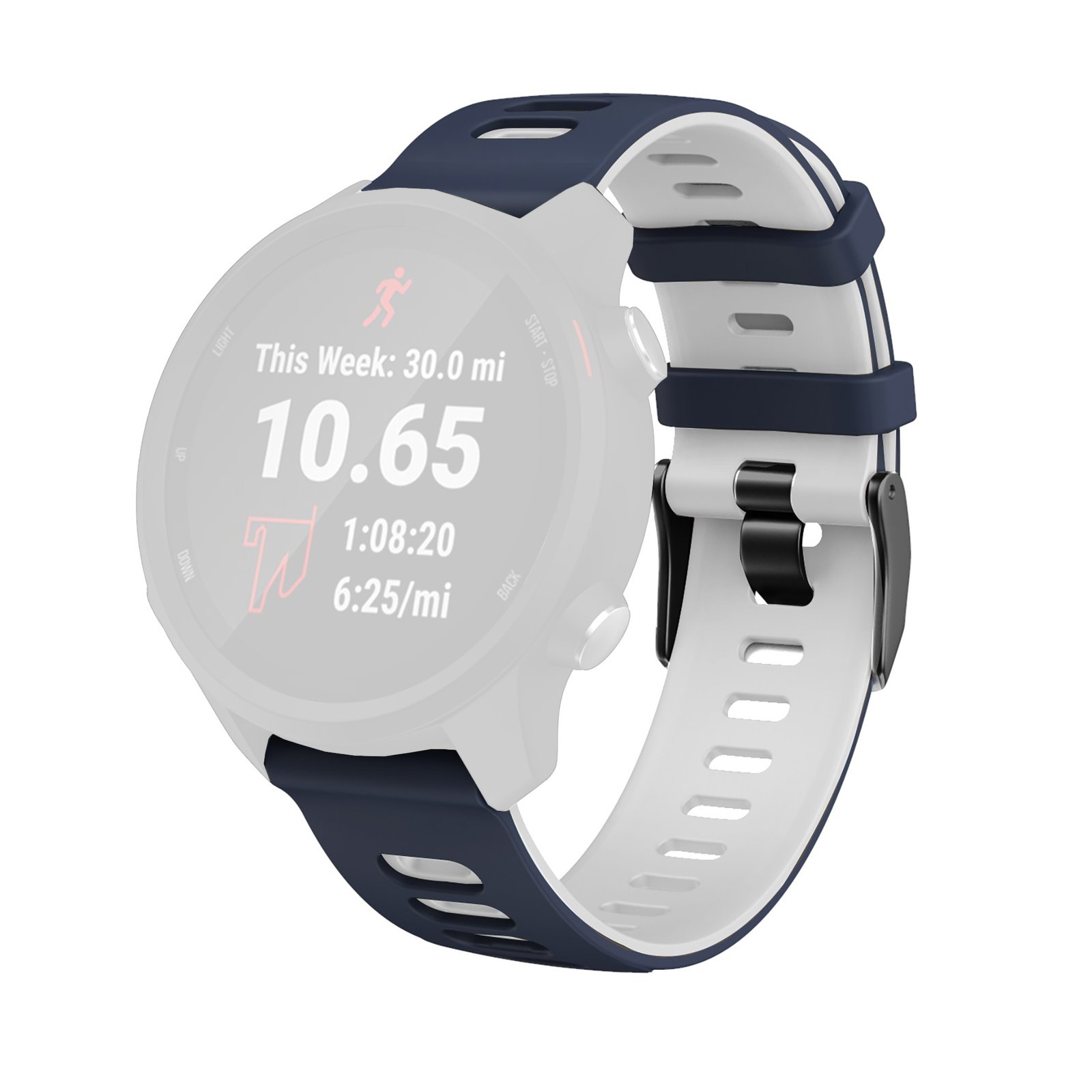 Curea din silicon Albastru-Alb WatchBand™ Coreea Samsung Huawei