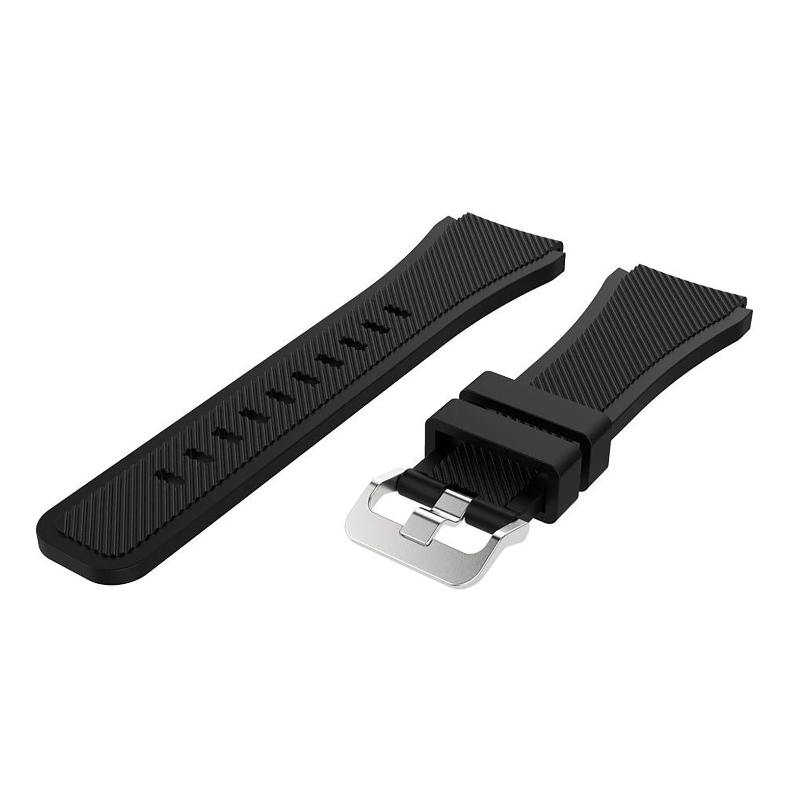 Curea din silicon neagra WatchBand™ Pro Band Samsung Galaxy Watch Huawei GT