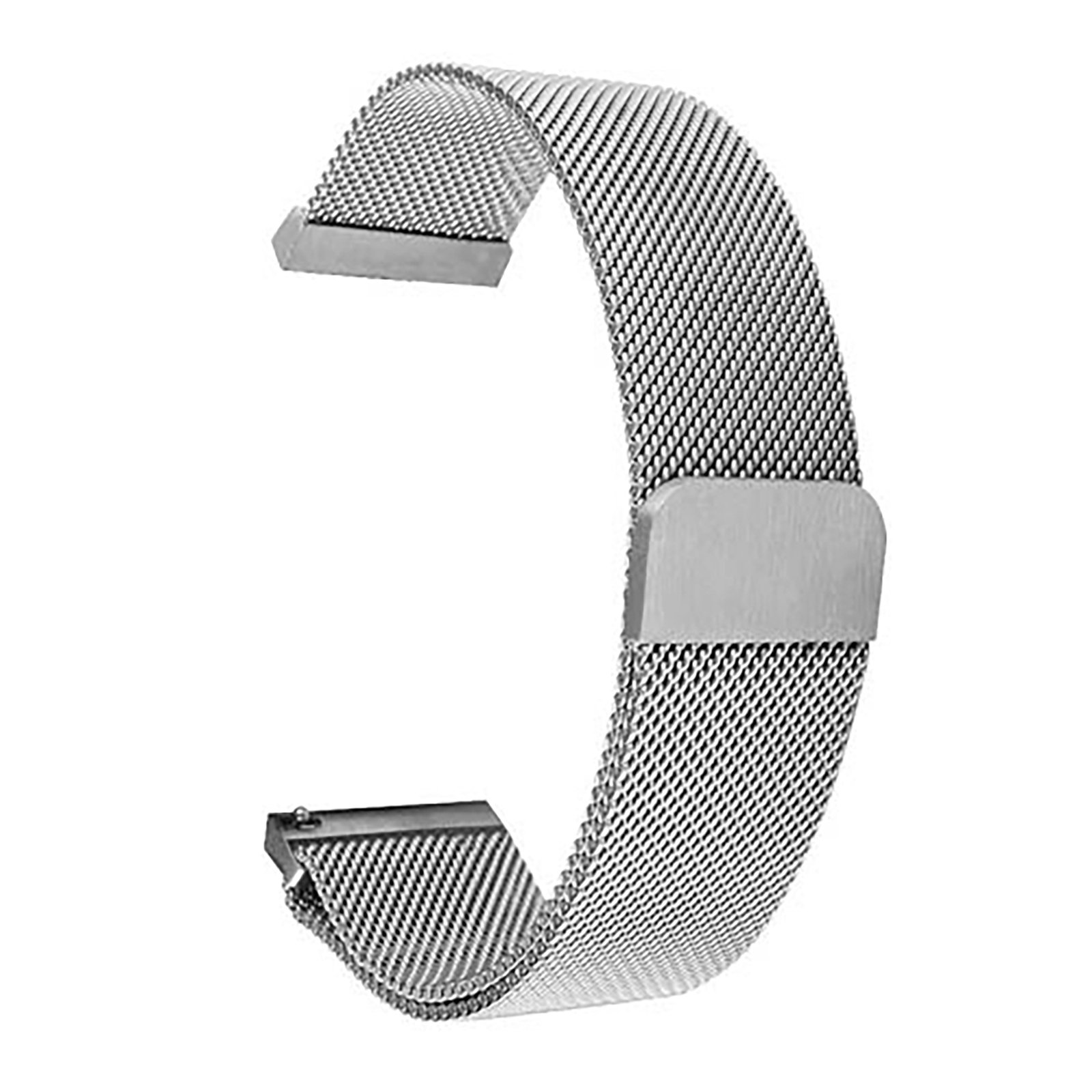 Curea metalica silver WatchBand™ Milanese Loop Samsung Huawei