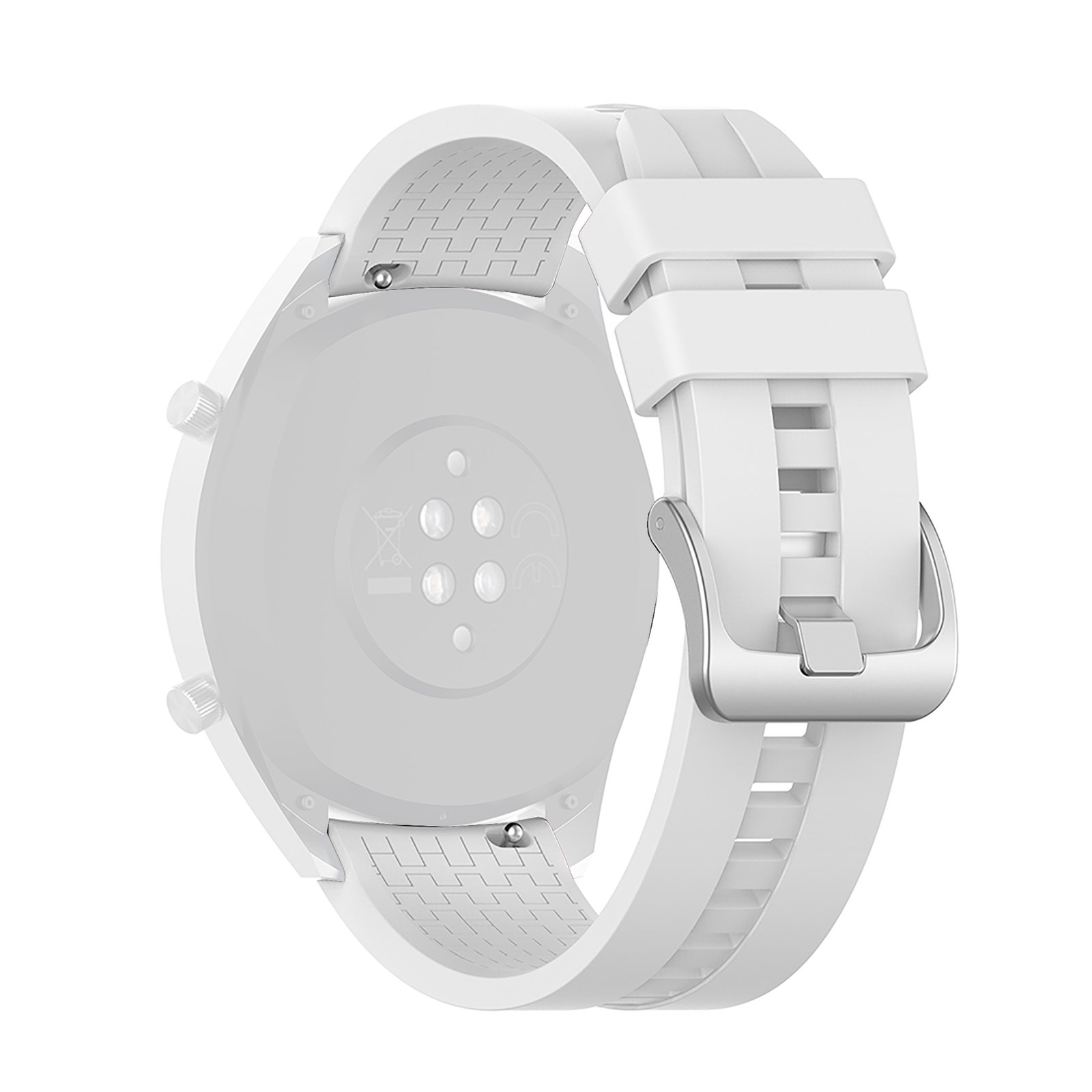 Curea din silicon alba WatchBand™ Surface Band Samsung Galaxy Watch Huawei GT