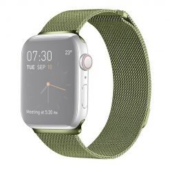 Curea VERDE PASTEL Apple Watch Milanese Loop Compatibila cu Apple Watch 1/2/3/4/5/6/7/SE/Nike+