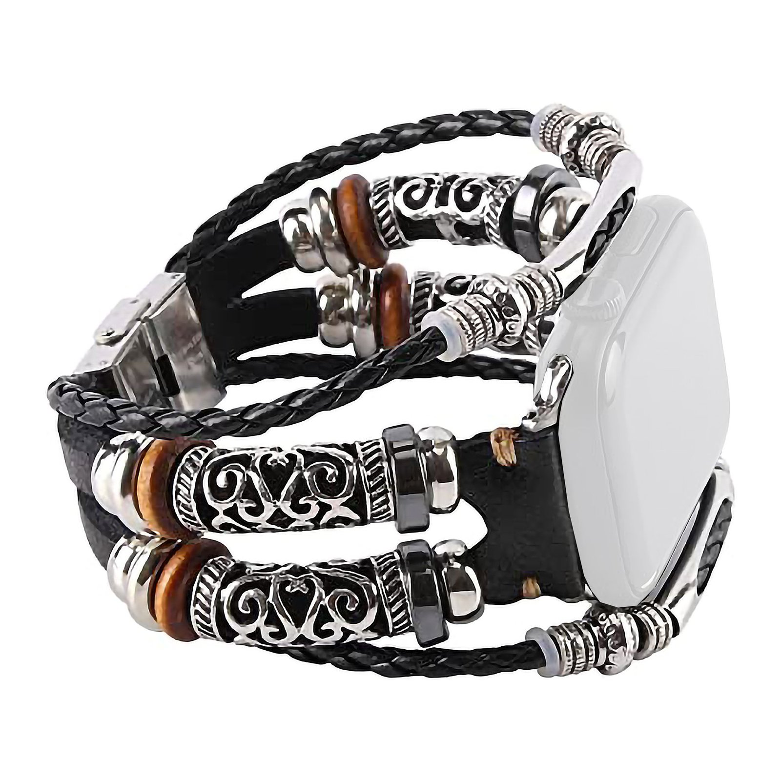 Curea din piele naturala WatchBand™ Indiana, Compatibila cu Apple Watch 1/2/3/4/5/6/7/SE/Nike+