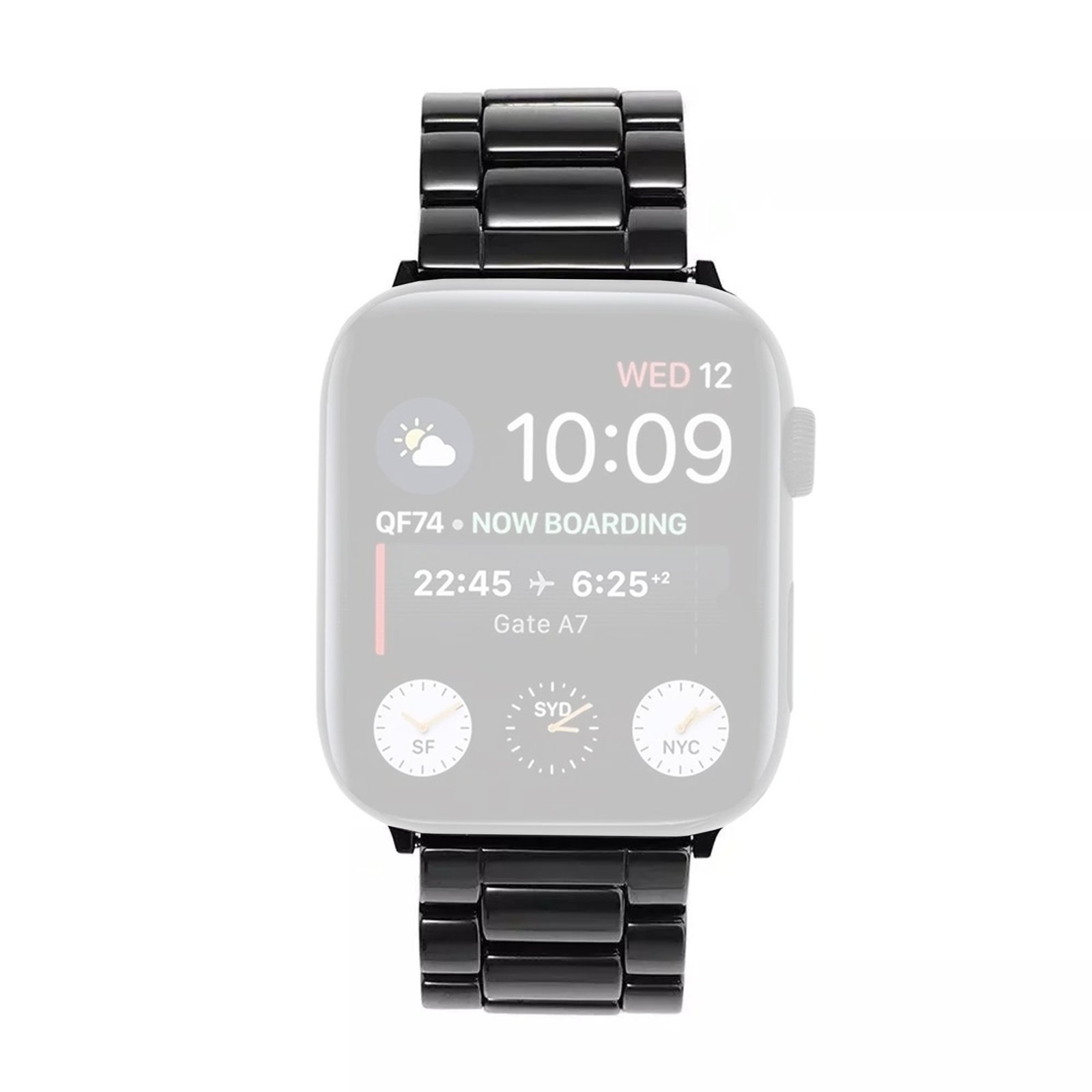 Curea din ceramica WatchBand™ Tiles, Compatibila cu Apple Watch 1/2/3/4/5/6/7/SE/Nike+