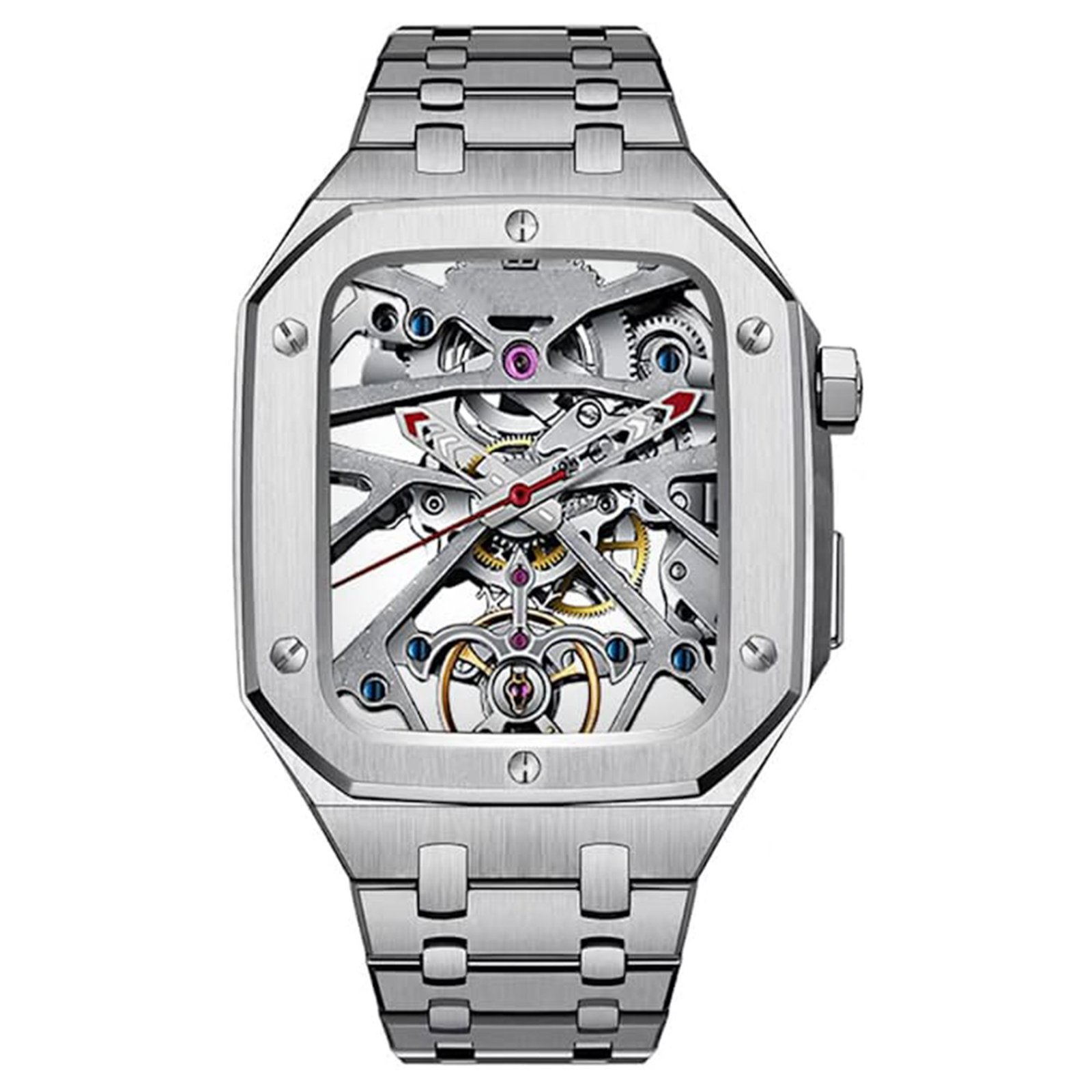 Curea metalica WatchBand™ Chronos, Compatibila cu Apple Watch 1/2/3/4/5/6/7/SE/Nike+