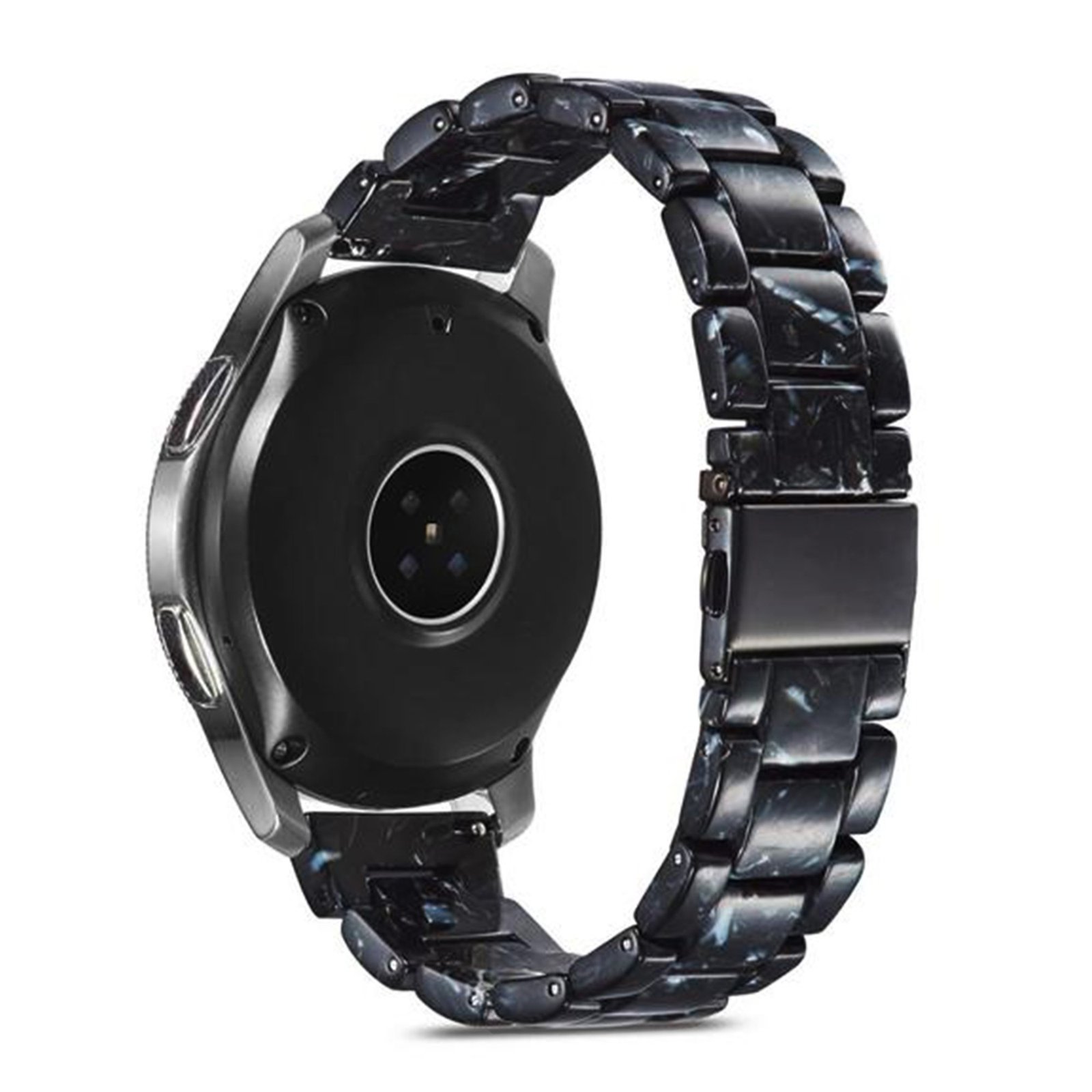 Curea din amber WatchBand™ Aston, Compatibila cu smartwatch Samsung Galaxy Watch (42/46 mm), Huawei Watch GT/GT 2 (42/46 mm) si alte ceasuri cu latimea bratarii de 20/22 mm (Copy)