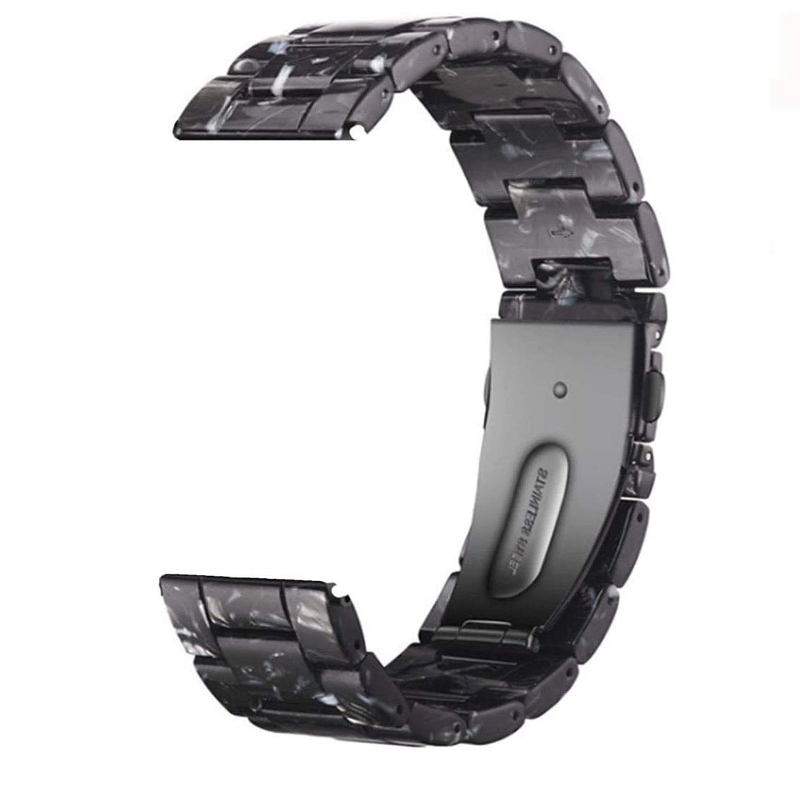 Curea din amber WatchBand™ Aston, Compatibila cu smartwatch Samsung Galaxy Watch (42/46 mm), Huawei Watch GT/GT 2 (42/46 mm) si alte ceasuri cu latimea bratarii de 20/22 mm (Copy)