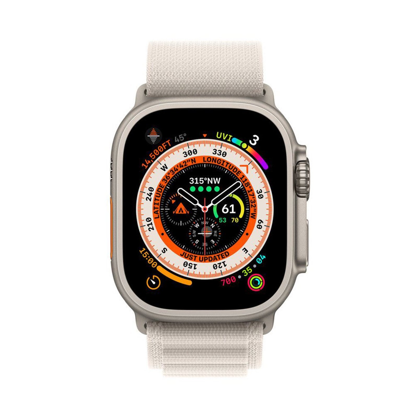 Curea din material textil WatchBand™ Alpine, Compatibila cu Apple Watch 1/2/3/4/5/6/7/8/SE/Nike+/Ultra