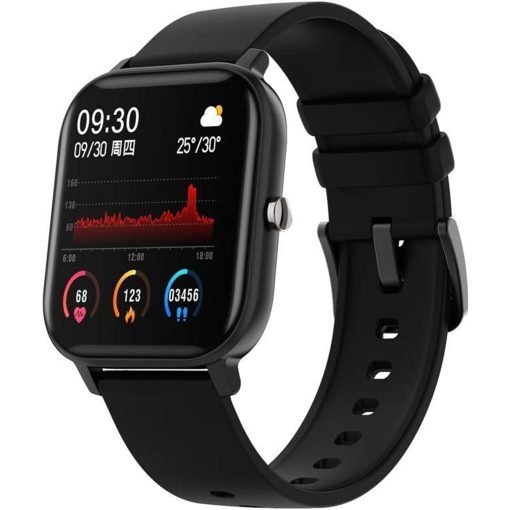 Smartwatch Masurare Puls, Tensiune Arteriala, Saturatie Oxigen, Rezistent la Apa, Notificari Apeluri si Mesaje, Control Camera si Muzica, Multiple Moduri de Sport