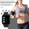 Smartwatch Masurare Puls, Tensiune Arteriala, Saturatie Oxigen, Rezistent la Apa, Notificari Apeluri si Mesaje, Control Camera si Muzica, Multiple Moduri de Sport